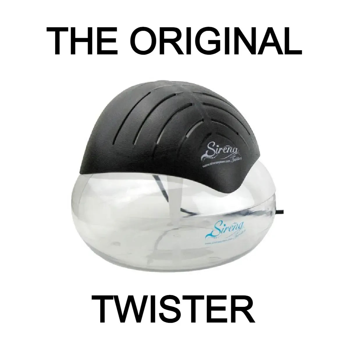 Black Air Purifier Water Filter Air Cleaner with Essential Oil Aromatizer & LED Night Light