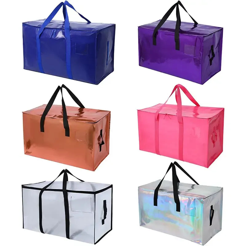 6-Pack Moving & Storage Bags – Collapsible Zippered Organizers with Handles