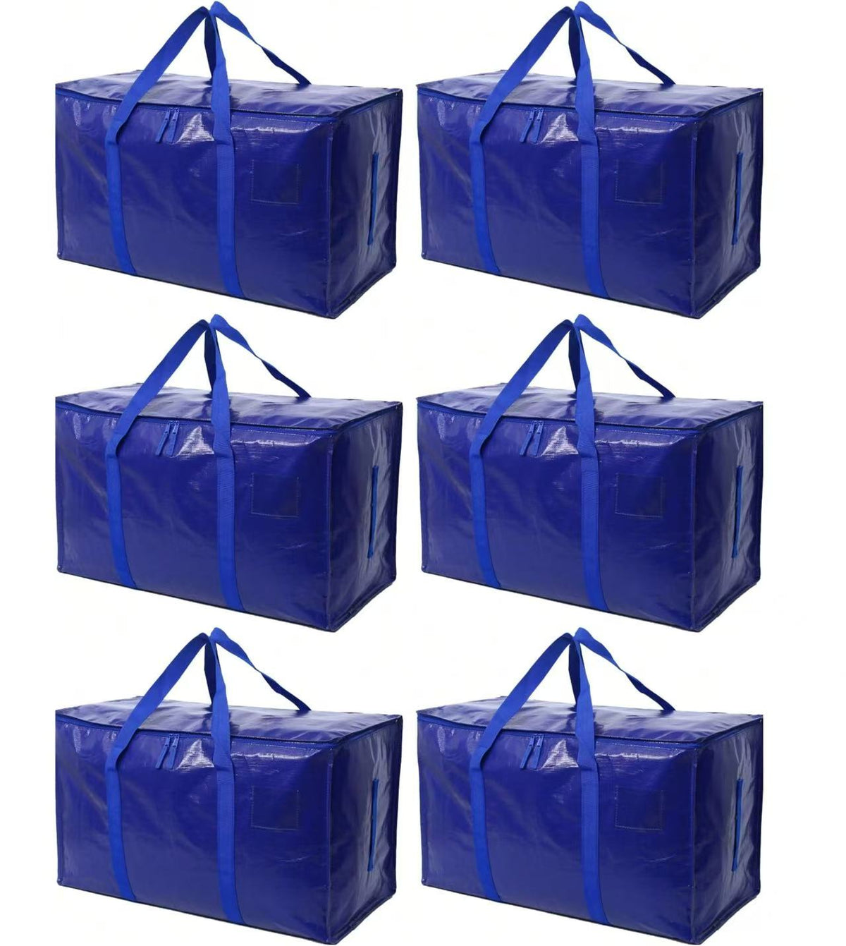 6-Pack Moving & Storage Bags – Collapsible Zippered Organizers with Handles